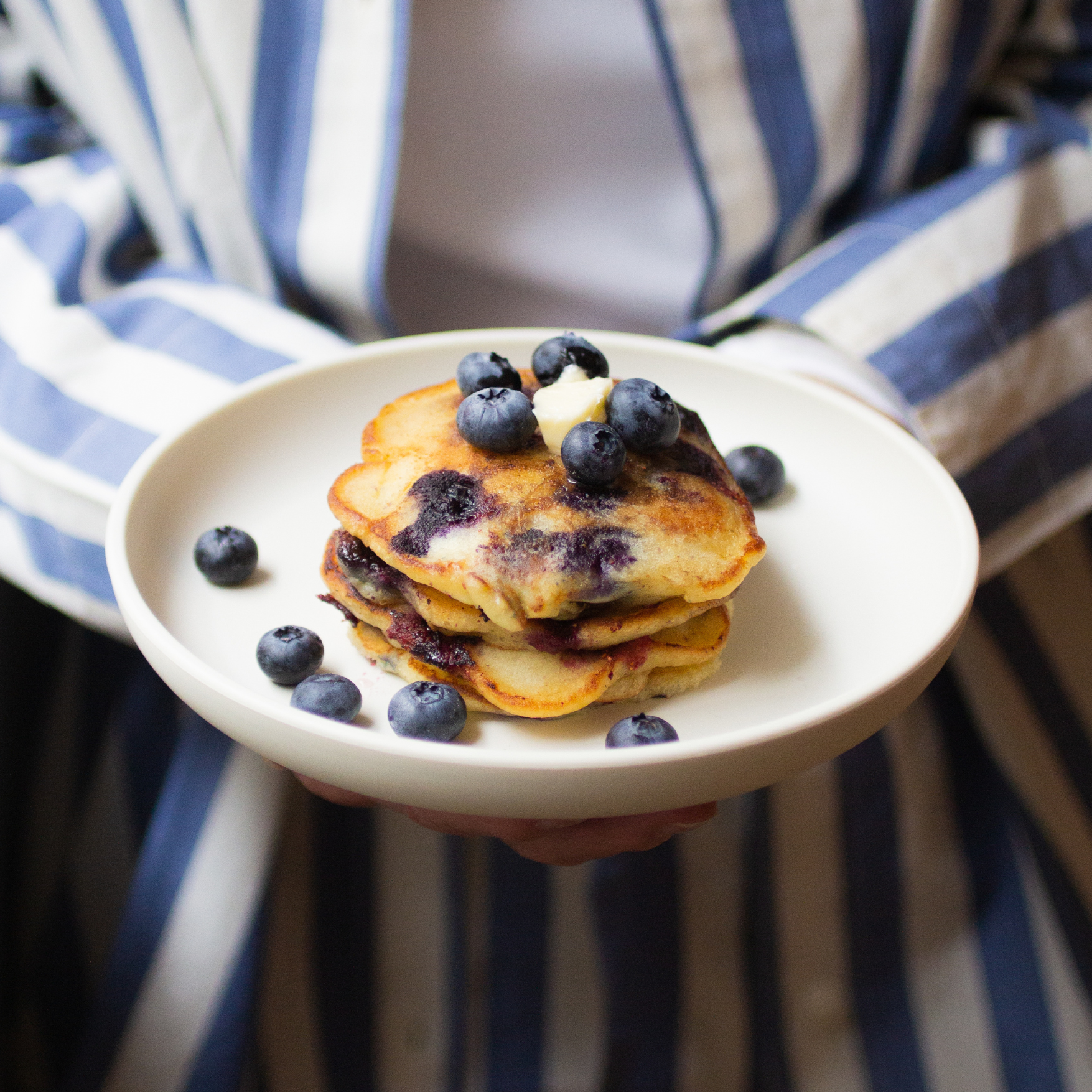 Dorie Greenpan’s Buttermilk Pancakes With Blueberries
 &ndash; Cherry Bombe