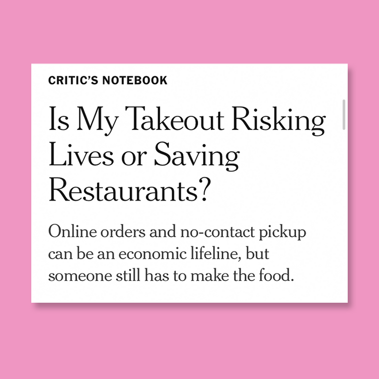 Is Restaurant Takeout Helping Or Hurting?