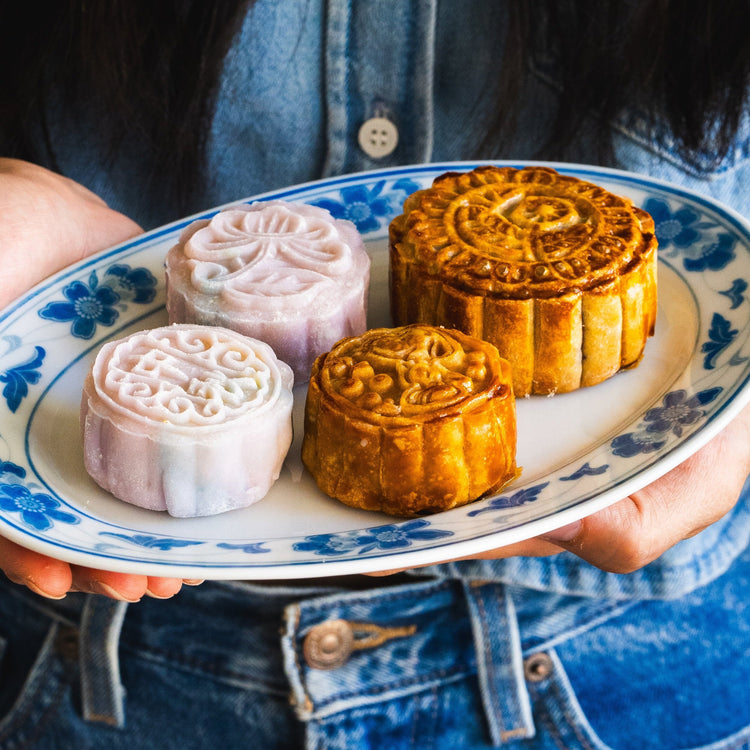 Amy Ho's Baked Taro & Salted Egg Yolk Mooncakes