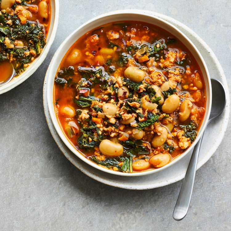 Melissa Clark’s Lemony White Bean Soup With Turkey And Greens